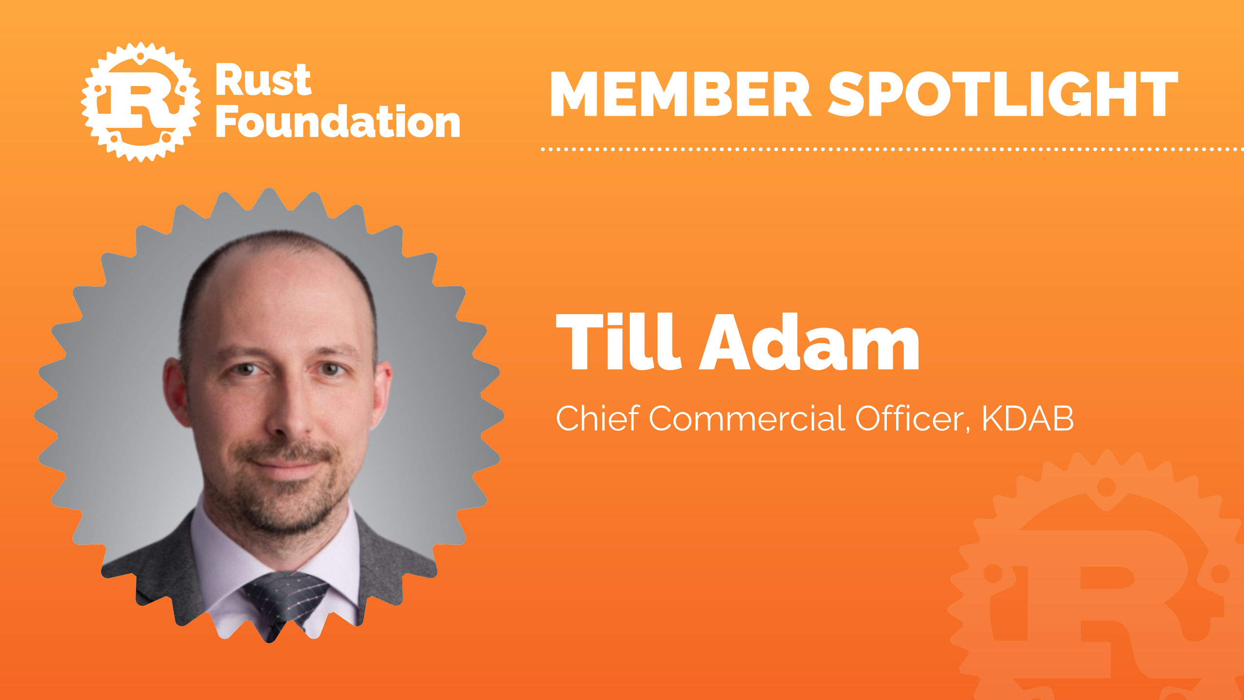Till Adam - Chief Commercial Officer, KDAB Till Adam